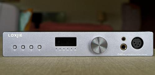 Koptelefoonversterker/ DAC  Loxjie D40 Pro + toebehoren., Audio, Tv en Foto, Versterkers en Ontvangers, Zo goed als nieuw, Ophalen