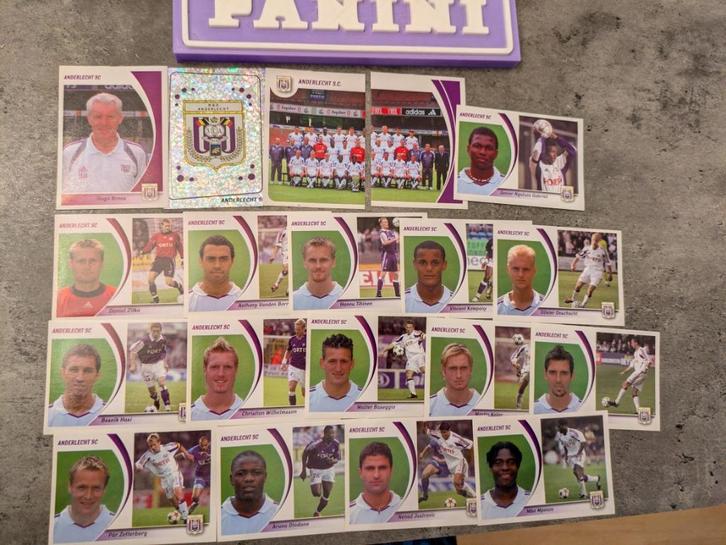 Panini football 2005 19X ANDERLECHT voetbal stickers 2005, Hobby en Vrije tijd, Stickers en Plaatjes, Nieuw, Verzenden