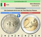 2€ COMMÉMORATIVE UNC ITALIE   (2016), Timbres & Monnaies, 2 euros, Enlèvement ou Envoi, Monnaie en vrac, Italie