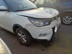 Witte Ssangyong Tivoli 1.6 (2018)–Full Option Schadevoertuig, Auto diversen, Ongevalwagen, Ophalen, 1600 cc, Wit, Handgeschakeld