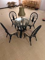 Bamboe tuin set, Tuin en Terras, Ophalen, Zo goed als nieuw, Eettafel