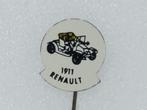 SP1775 Speldje 1911 Renault geel, Collections, Broches, Pins & Badges, Utilisé, Enlèvement ou Envoi