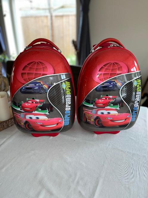 Cars Koffers, Handtassen en Accessoires, Koffers, Gebruikt, Hard kunststof, Minder dan 50 cm, Minder dan 35 cm, Uitschuifbare handgreep