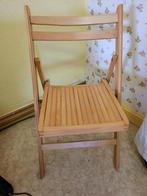 Lot de 2 chaises pliables en bois, Maison & Meubles, Bois, Enlèvement