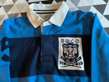 Mooie blauwe polo Riverwoods maat 140 beschikbaar voor biedingen