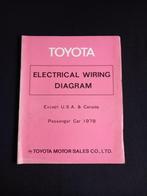 Cahier d'atelier sur les schémas électriques Toyota 1978, Enlèvement ou Envoi