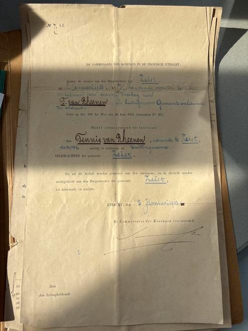 Militair, soldaat, Nederlands-Indië, oorlog, certificaat, Verzamelen, Militaria | Algemeen, Verzenden