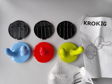 Ikea Krokig kunststof wandhaken beschikbaar voor biedingen