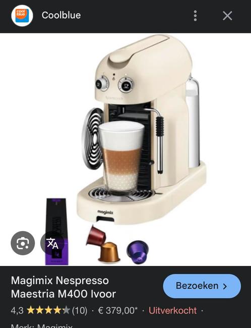 Nespresso Magimix Maestria koffieapparaat, Elektronische apparatuur, Koffiezetapparaten, Zo goed als nieuw, Ophalen