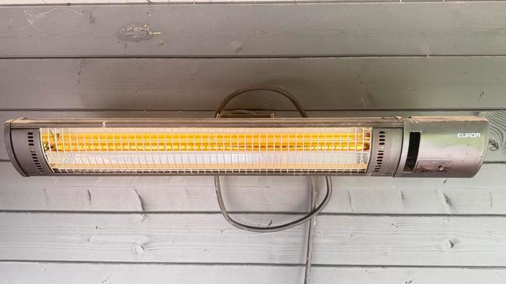 Heater Eurom Golden 2500 shadow, Tuin en Terras, Terrasverwarmers, Gebruikt, Elektrisch, Wand, Draaibaar, Ophalen