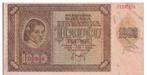 Kroatië, 1000 Kuna, 1941, UNC, Postzegels en Munten, Los biljet, Overige landen, Verzenden