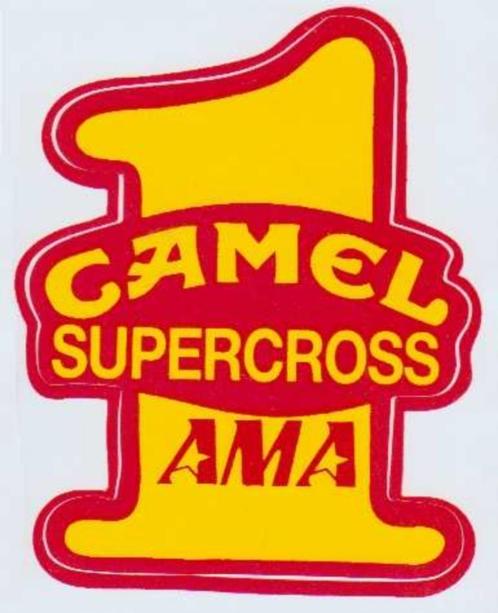 Camel Supercross AMA sticker #2, Motoren, Accessoires | Stickers, Verzenden
