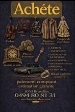 Violon bronze montre pendule bibelot bijoux argenterie, Ophalen of Verzenden