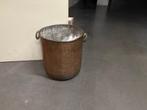 koperen ketel voor openhaardhout, Antiek en Kunst, Ophalen, Koper
