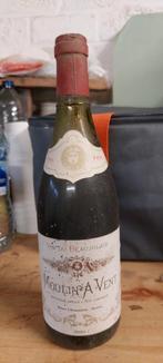 Fles rode wijn Moulin à Vent - Beaujolais 1988, Verzamelen, Wijnen, Rode wijn, Frankrijk, Vol, Ophalen