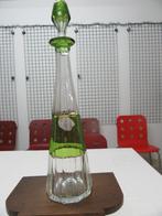 Val St Lambert Osram groene kristallen karaf, Ophalen of Verzenden