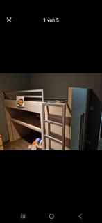 Hoogslaper met bureau, Kinderen en Baby's, Kinderkamer | Stapelbedden en Hoogslapers, Ophalen, Zo goed als nieuw, Hoogslaper
