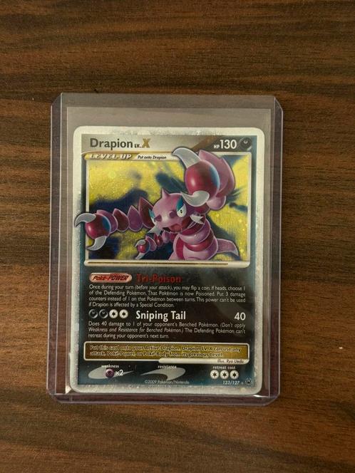 Drapion LV.X 123/127 – Platinum: Rising Rivals 2009, Hobby en Vrije tijd, Verzamelkaartspellen | Pokémon, Gebruikt, Losse kaart