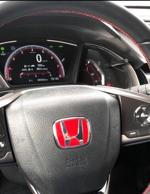 Emblème volant Honda rouge CIVIC CRV CRZ ACCORD PRELUDE HRV, Auto diversen, Tuning en Styling