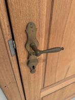 Set van 4 Massieve eiken binnendeuren gezandstraald, Ophalen, Gebruikt, 80 tot 100 cm, Binnendeur