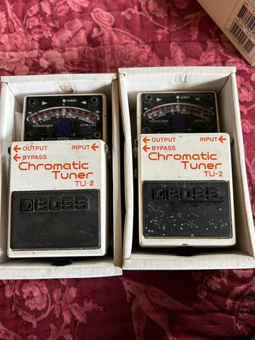 2 x Boss TU-2 Chromatic tuners beschikbaar voor biedingen