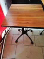 Lot de 7 tables horeca sur pied en fonte (60*60), Enlèvement, Utilisé, Mobilier