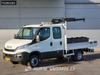 Iveco Daily 50C17 3,0L Automaat HIAB 017T-2 DC Open laadbak, Auto's, Automaat, Euro 5, Stof, Gebruikt