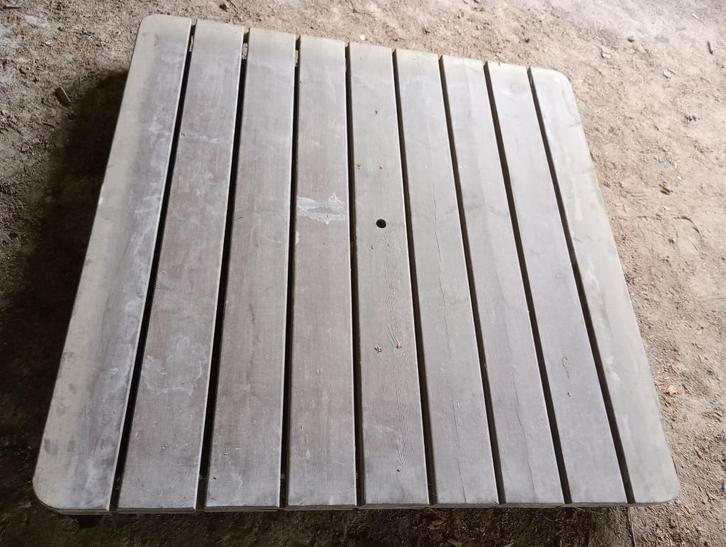 houten tafelblad, Huis en Inrichting, Tafelonderdelen, Gebruikt, Tafelblad, 100 tot 150 cm, 100 tot 150 cm, Vierkant, Eikenhout