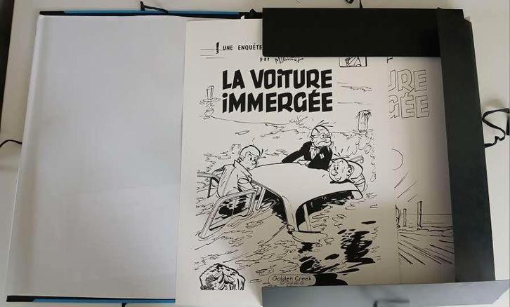 BD Gil Jourdan portfolio La voiture immergée Golden Creek, Boeken, Stripverhalen, Nieuw, Eén stripboek, Ophalen of Verzenden