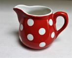 Melkkannetje NIMY - rood/wit polka dots, Ophalen of Verzenden