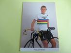 wielerkaart 1983 team renault wk greg lemond signe, Sport en Fitness, Zo goed als nieuw, Verzenden