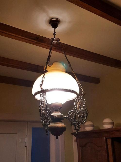Mooie kroonluchter, Huis en Inrichting, Lampen | Kroonluchters, Zo goed als nieuw, Hout, Ophalen of Verzenden