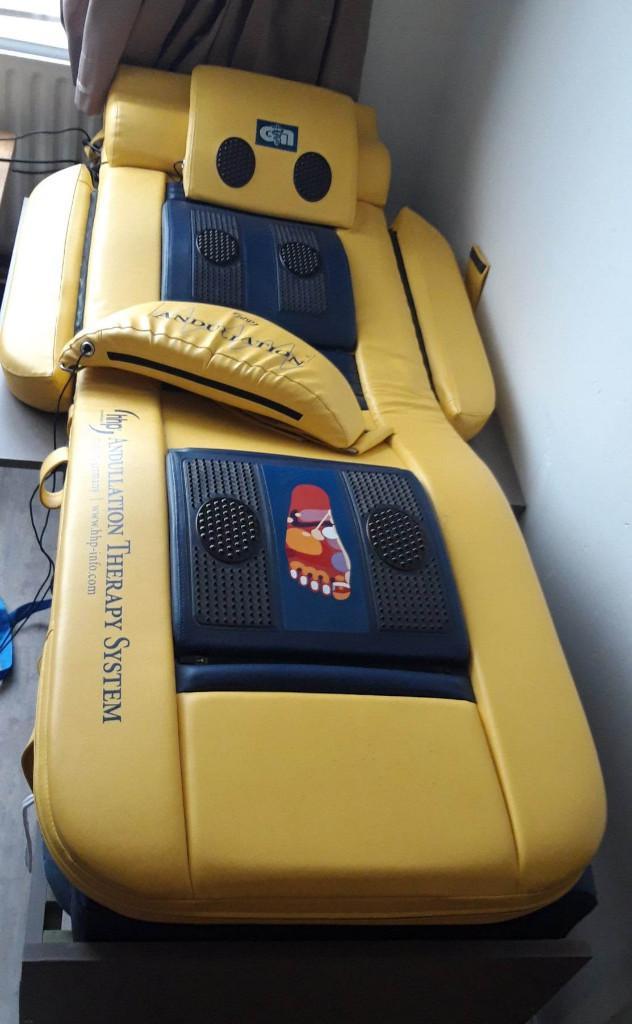 Andulatiemat met draagtas en onderstel, Sport en Fitness, Massageproducten, Gebruikt, Massagestoel of Kussen, Ophalen