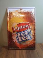 Metaal Reclamebord - Lipton Ice Tea -, Verzamelen, Merken en Reclamevoorwerpen, Ophalen of Verzenden, Gebruikt, Reclamebord