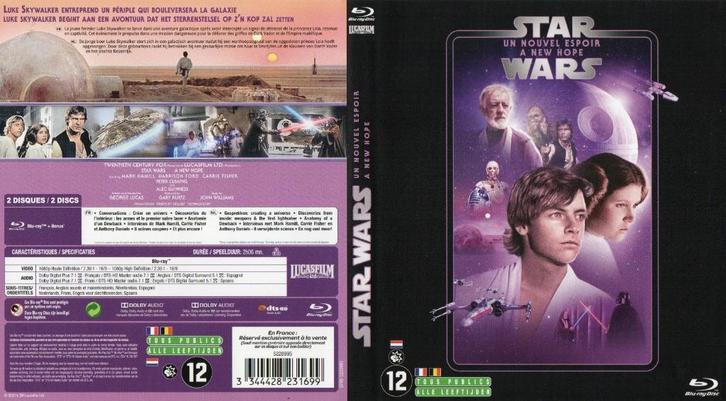 star wars  episode IV (blu-ray + blu-ray bonus) nieuw, Cd's en Dvd's, Blu-ray, Zo goed als nieuw, Science Fiction en Fantasy, Ophalen of Verzenden