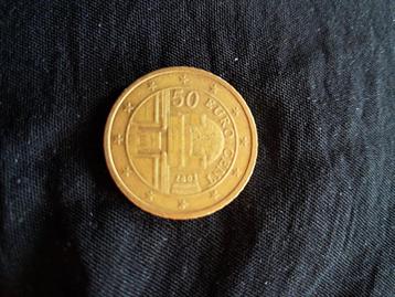 50 eurocent oostenrijk 2002 beschikbaar voor biedingen