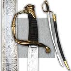🚨 Zeldzaam gegraveerd lemmet M 1821 van SABER NATIONAL GUAR, Verzenden, Landmacht, Zwaard of Sabel