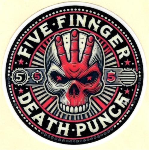 Five Finger Death Punch sticker #2, Verzamelen, Muziek, Artiesten en Beroemdheden, Nieuw, Verzenden