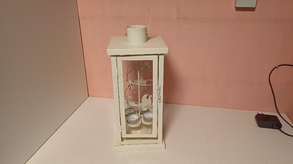 Lanterne, Maison & Meubles, Accessoires pour la Maison | Bougeoirs & Bougies, 25 à 50 cm, Bois, Enlèvement ou Envoi