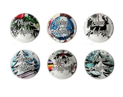 Champagne capsules - Veuve Aufray 2 – Noël 2022 (L 7807), Collections, Collections complètes & Collections, Envoi