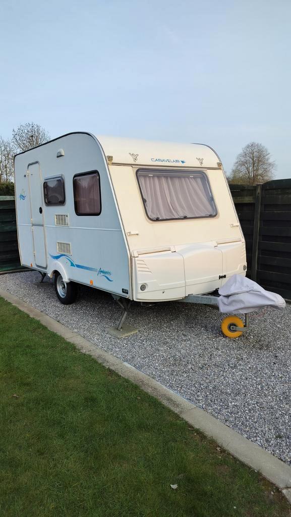 Caravelair Antares 375, Caravanes & Camping, Caravanes, Particulier, jusqu'à 3, 500 - 750 kg, Siège de train, Caravelair, Lit transversal