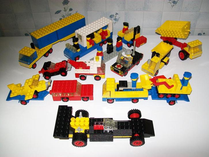 Lego 1970 1980 - F1 Auto Autobus Camion Zandkieper Truck, Kinderen en Baby's, Speelgoed | Duplo en Lego, Gebruikt, Lego, Complete set
