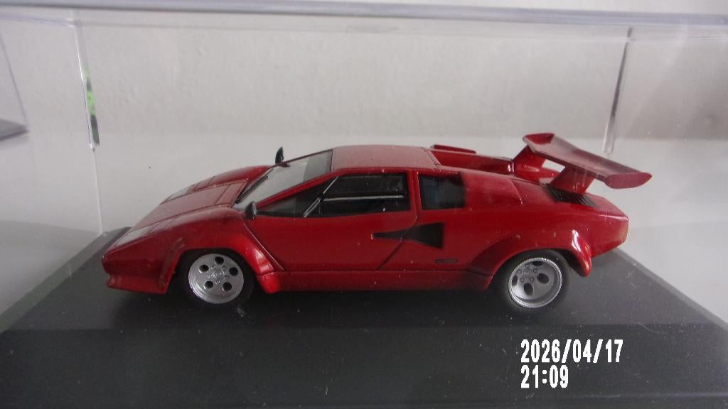 LAMBORGHINI COUNTACH.1/43 DEL PRADO IMPEC,VITRINE, Hobby en Vrije tijd, Modelauto's | 1:43, Zo goed als nieuw, Auto, Overige merken