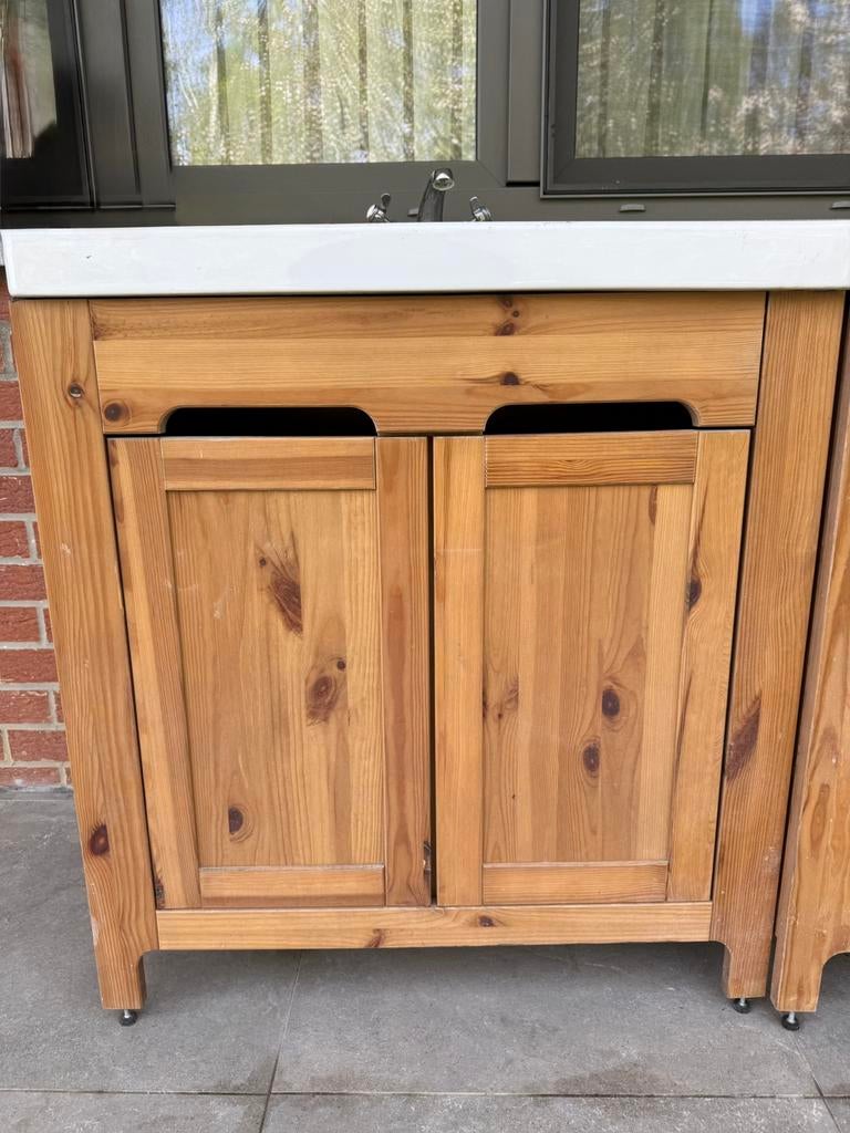 Meuble vasque complet + Robinetterie  Idéal Garage/buanderie, Jardin & Terrasse, Robinets d'extérieur, Utilisé, Enlèvement