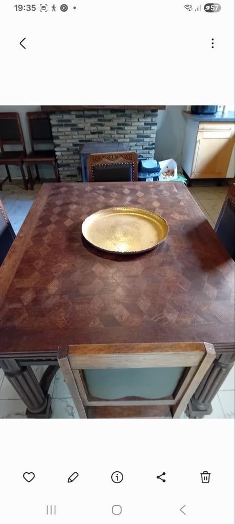 Tafel met 6stoelen, Ophalen