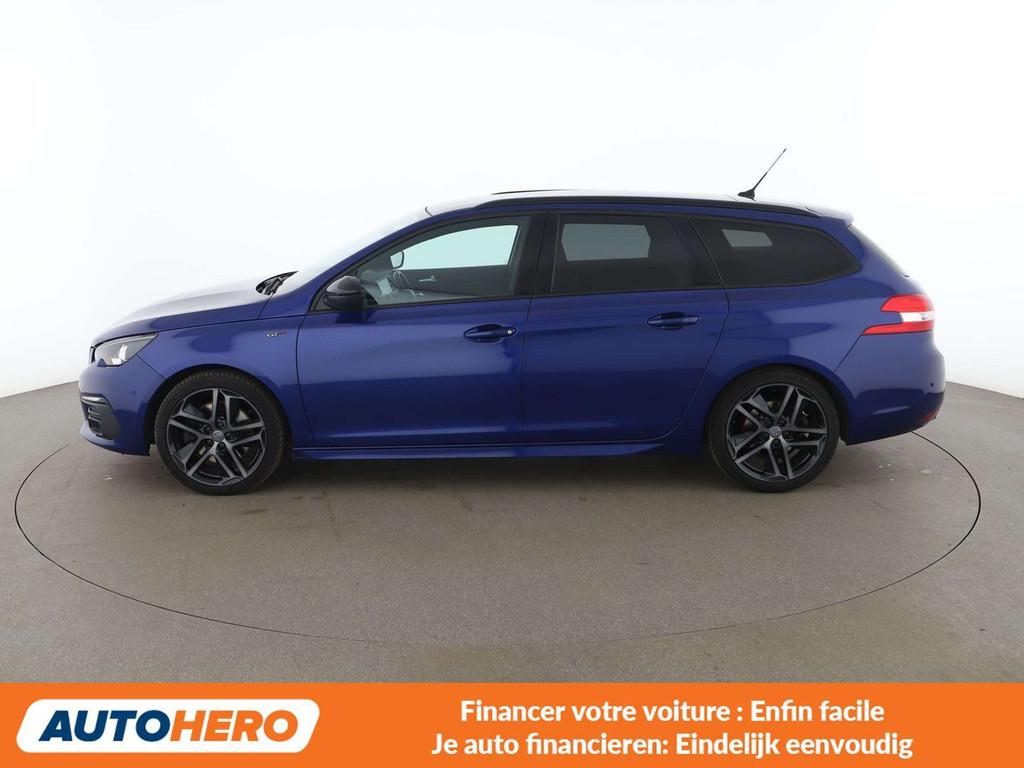 Peugeot 308 1.6 PureTech GT (bj 2019, automaat), Auto's, Peugeot, Gebruikt, USB, Blauw, 5 deurs