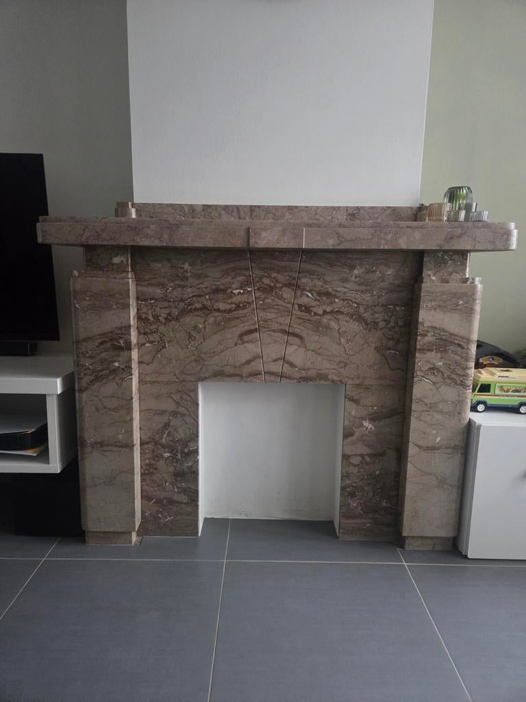 Marmeren schouw in uitstekende staat., Huis en Inrichting, Ophalen of Verzenden