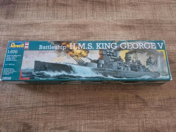 Revell 1/570 HMS King George V Battleship, Hobby & Loisirs créatifs, Modélisme | Bateaux & Navires, Comme neuf, 1:200 ou moins