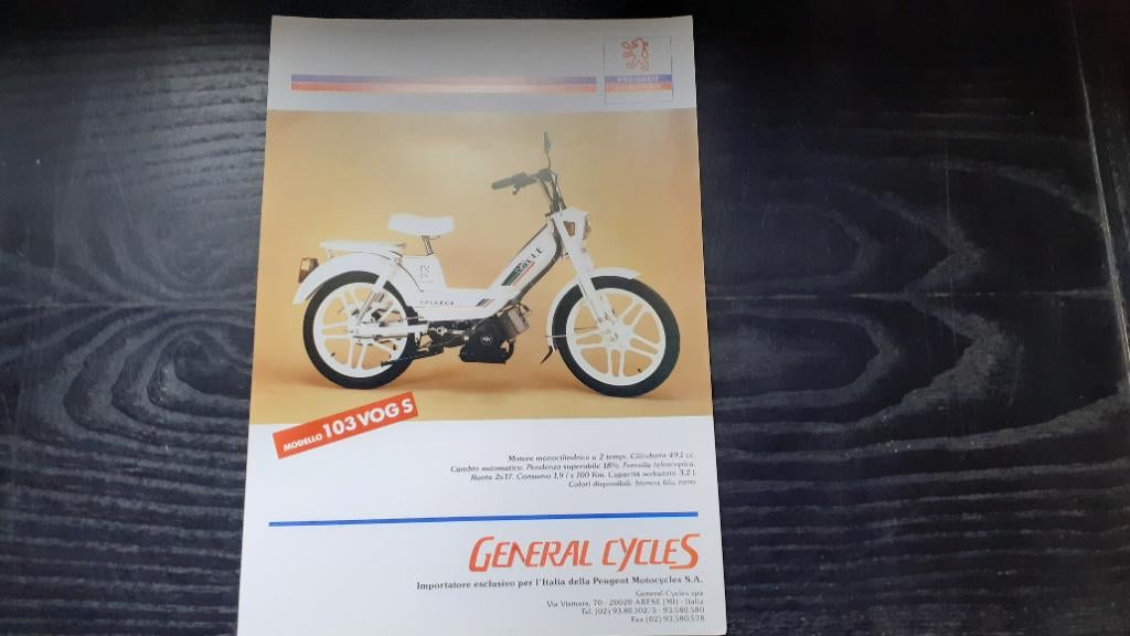 Peugeot 103 vogue affiche, Vélos & Vélomoteurs, Enlèvement, Neuf