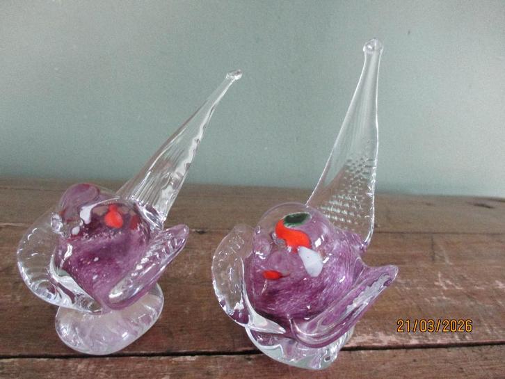Oiseaux verrerie d'art de Kayserberg, Antiquités & Art, Antiquités | Verre & Cristal, Enlèvement ou Envoi